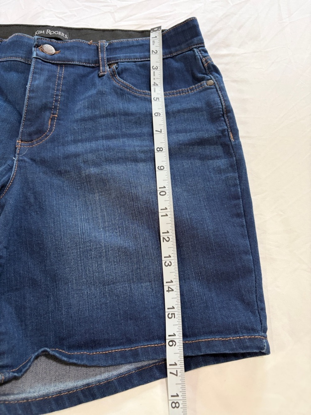 Kim Rogers Deep Indigo Denim Shorts - Picture 5 of 5